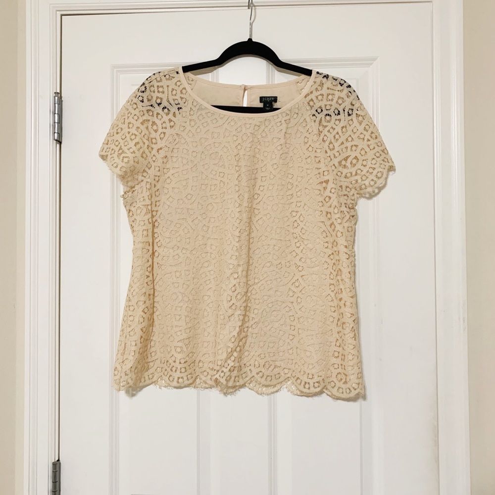 Size 12 Lace J. Crew Top